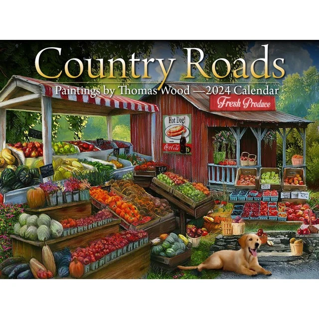 TIDEMARK, COUNTRY Roads 2024 Wall Calendar 17.91 PicClick