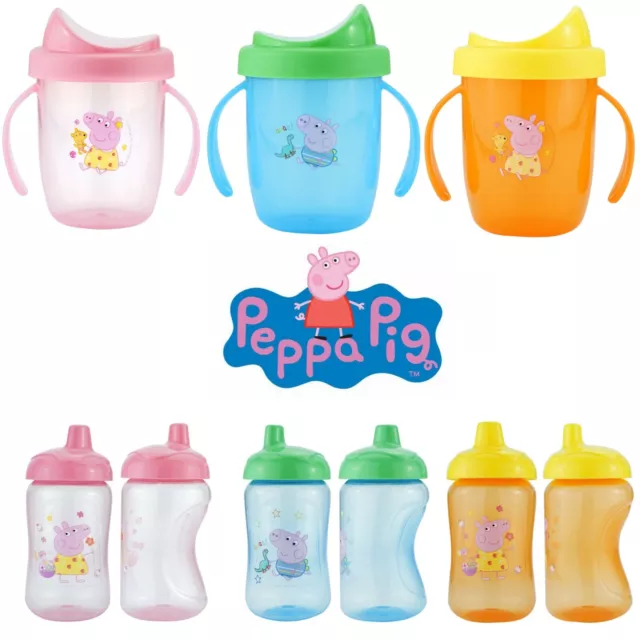 Disney Baby Hard Spout Toddler Beaker 350ml Peppa Pig, Mickey Mouse,  6Months+