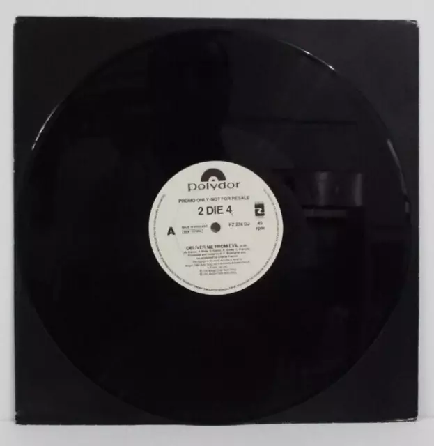 2 Die 4 Deliver Me From Evil 12” Single Promo - Near Mint 3