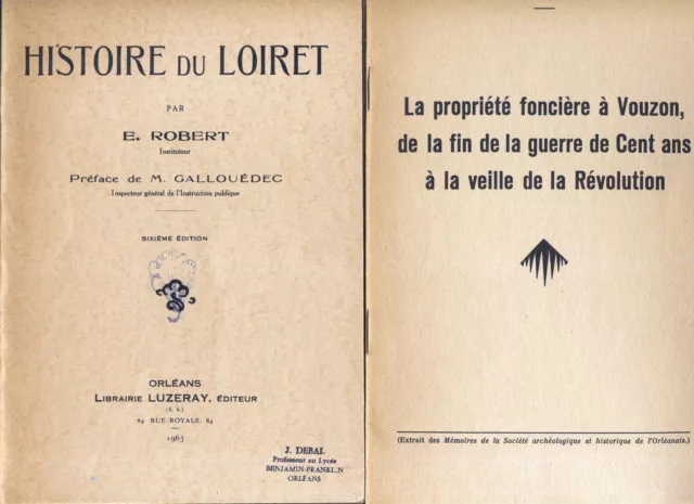 extraits Bulletin de la Société Archéologique historique Orléanais + Loiret