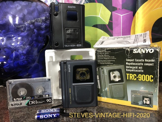 SANYO TRC-850C COMPACT Cassette Recorder Diktiergerät Kassettenrekorder
