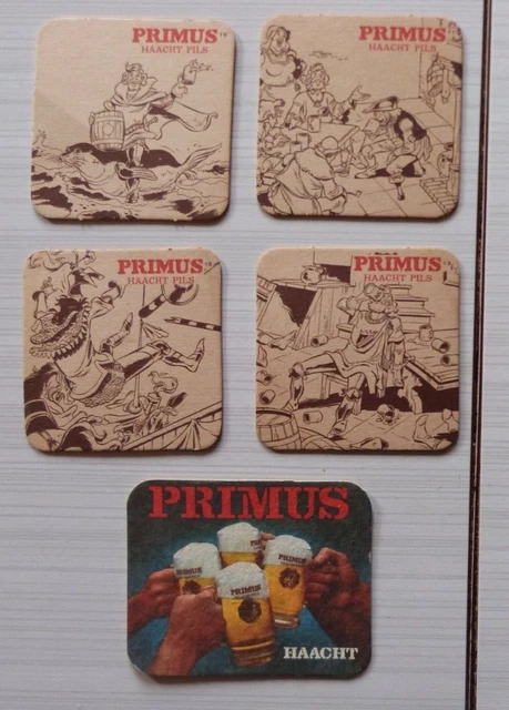 5 Sous Bock Biere Primus Haacht