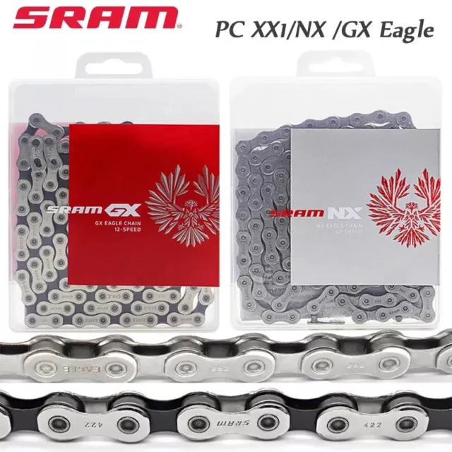 SRAM Chain 11/12 Speed XX1/GX/NX Eagle 118/126 Links MTB Bike PowerLock Chain