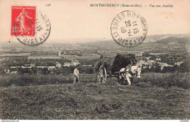 95 - MONTMORENCY - S05472 - Vue sur Andilly - Agriculture - Attelage - L1