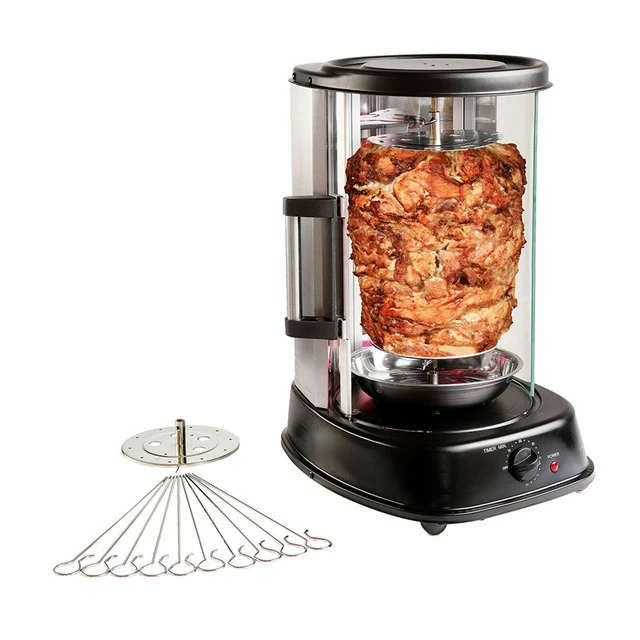 Grill Four Vertical Rotisserie Poulet Viande Kebab Brochettes Rotation 360º... 4