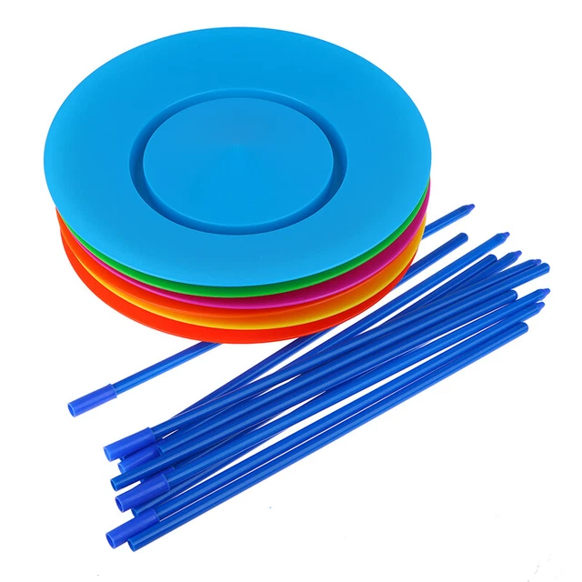 6Pcs Acrobatic Turntable Toys Juggling Spinning Plates Children Outdoor Games