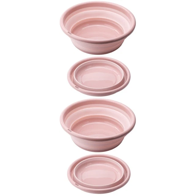 2 piezas lavabo plegable bañera de viaje