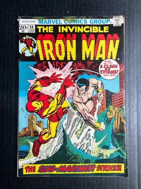 THE INVINCIBLE IRON MAN #54 January 1973 First appearance of Moondragon