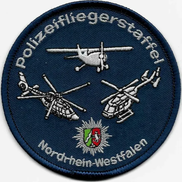Polizei NRW  POLIZEIFLIEGERSTAFFEL Abzeichen Patch PHusT Hubschrauber Flug-St.