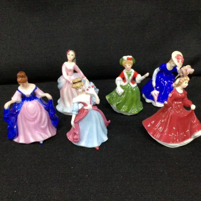 Royal Doulton Bone China Miniature Female Figurines Collectibles (38 )412