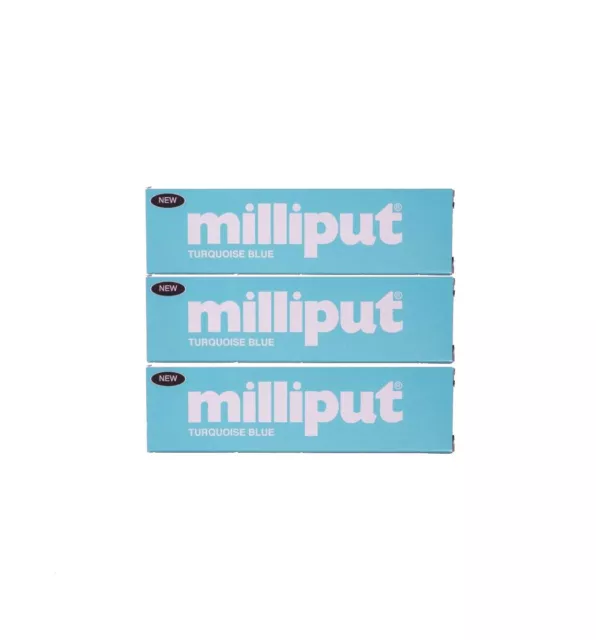 Proops Milliput Epoxy Putty, Turquoise Blue x 3 Packs. X8174b