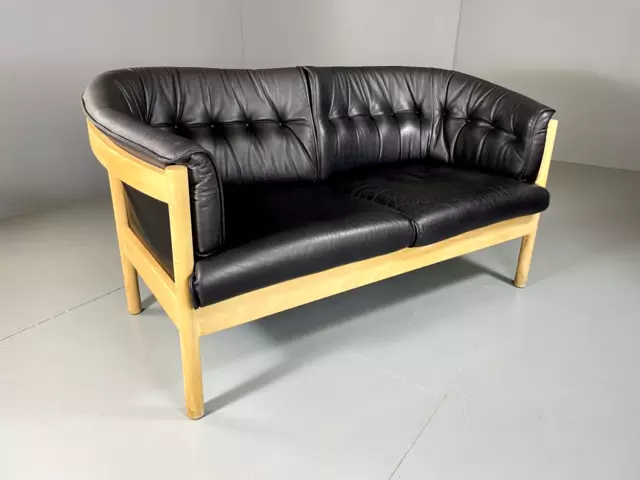 EB5471 Vintage Danish Leather Sofa, Hardwood Frame, Retro, MCM  M2SS
