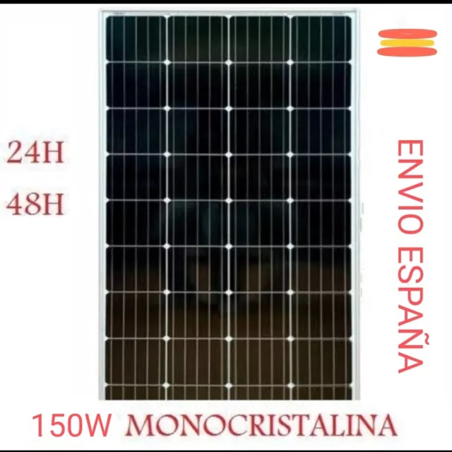 Panel Placa Solar 150W  12V Monocristalino Entrega 48H 50W 100W 120W 130W 170W