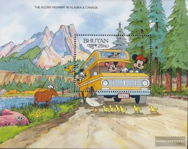 Bhutan Block303 postfrisch 1991 Walt-Disney-Figuren