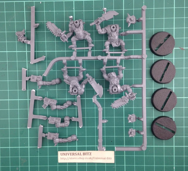 Boyz x 4 A Assault on Black Reach Warhammer 40K Space Orks RARE OOP W7