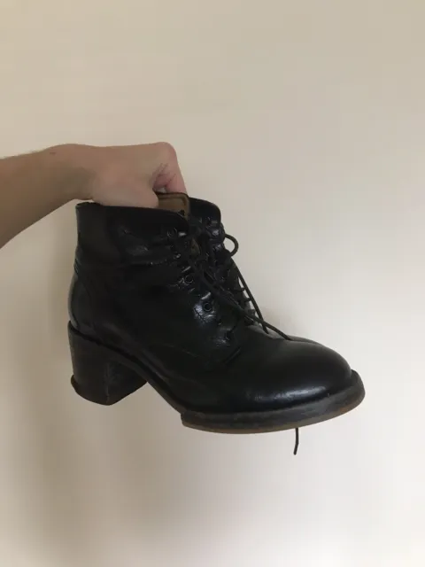 OFFICINE CREATIVE WOMENS Lace Up Heeled Boots 37.5 $50.00 - PicClick