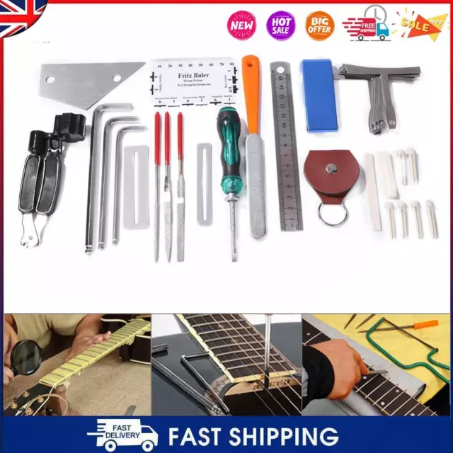 C- 36 in 1 Professional Guitar Repair Tool Kit String Tuning Wrenches Tool