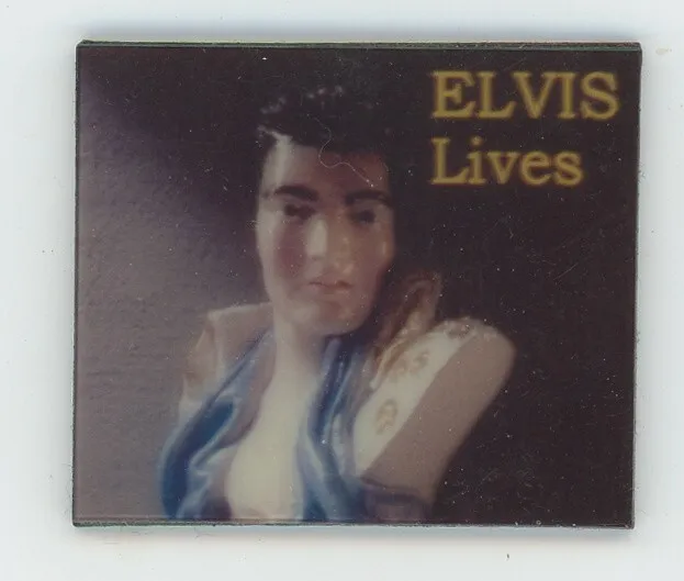 Elvis Lives Custom-made Lenticular 3-D Picture Magnet 1 3/4 x 1 1/2 inch