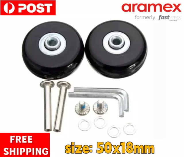 Luggage Suitcase Wheels Axles Repair Kit Replacement Travel Dia.40mm/50mm/60mm