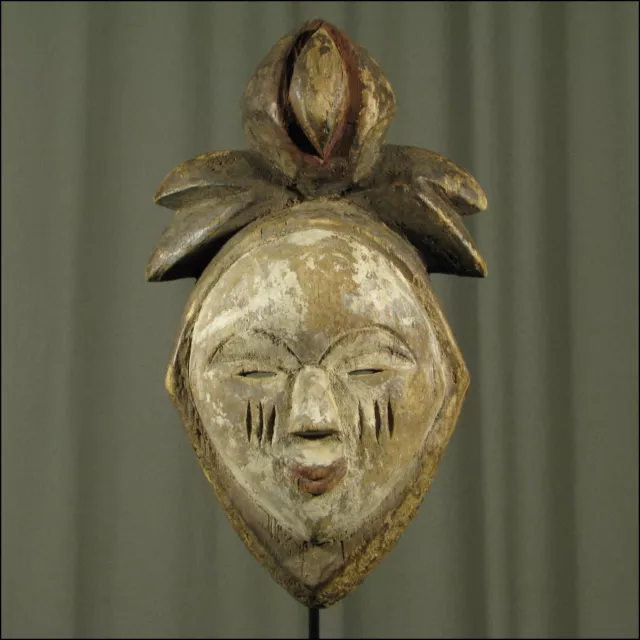 82072) Alte Maske Tsogo Gabun Afrika Africa Afrique mask masque ART KUNST