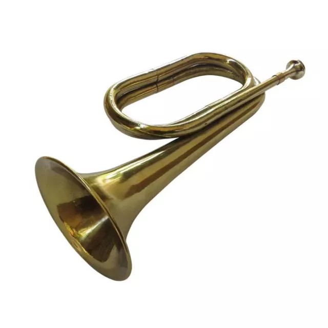 Brass Military Cavalry Scouting Trumpet Bugle for School Band Cavalry Beginner