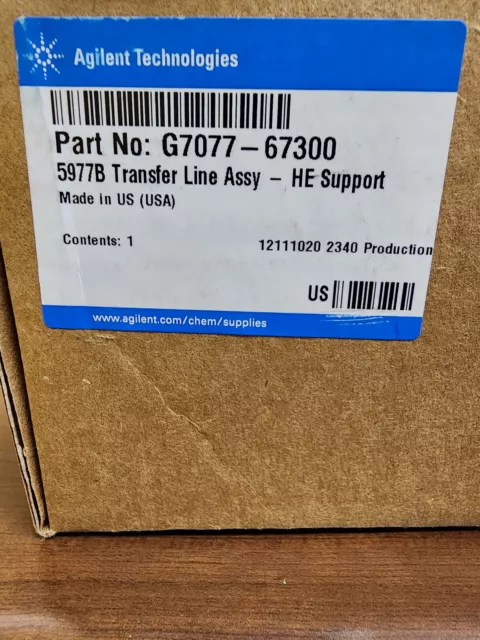 Agilent G7077-67300 5977B Transfer Line Assay - HE Support New