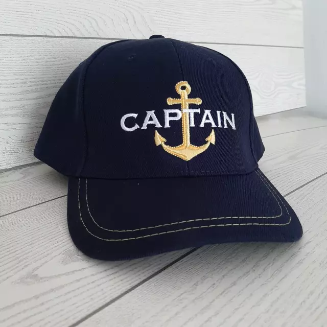 Cappello Berretto Regolabile Captain Capitano Nautica Barca Yacht Vela Club