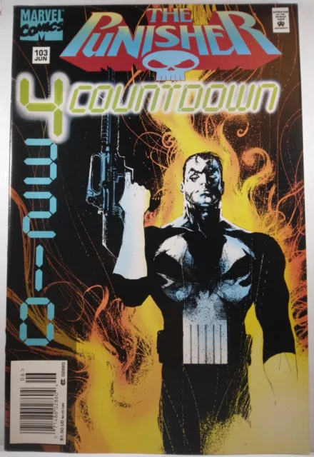 💀 The Punisher #103 Newsstand Variant Vf Bullseye Marvel 1995 Low Print Run