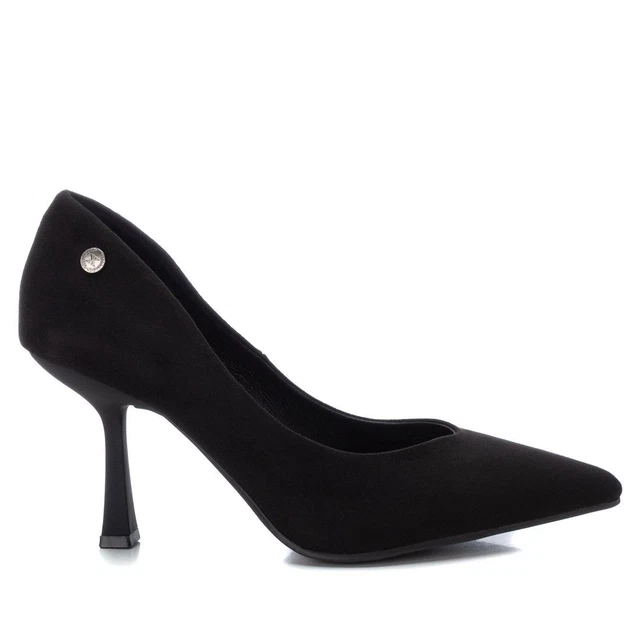 Xti Chaussures pour Femmes Éscarpins en Daim A Pointe Avec Talon Elegante
