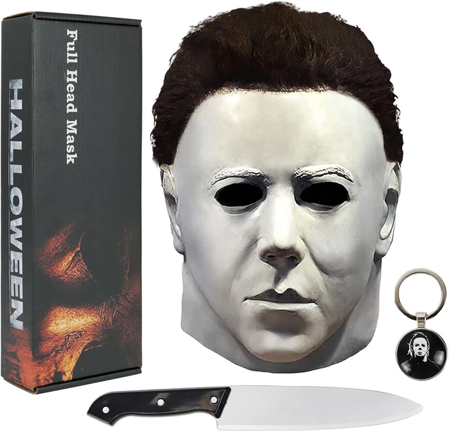 MICHAEL MYERS LATEX Mask Knife Set Original Costume Adult Mask