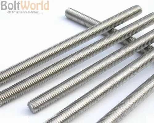 A2 Unc Stainless Steel Fully Threaded Rod Bar Studding Allthread,1/4" - 1.1/2"