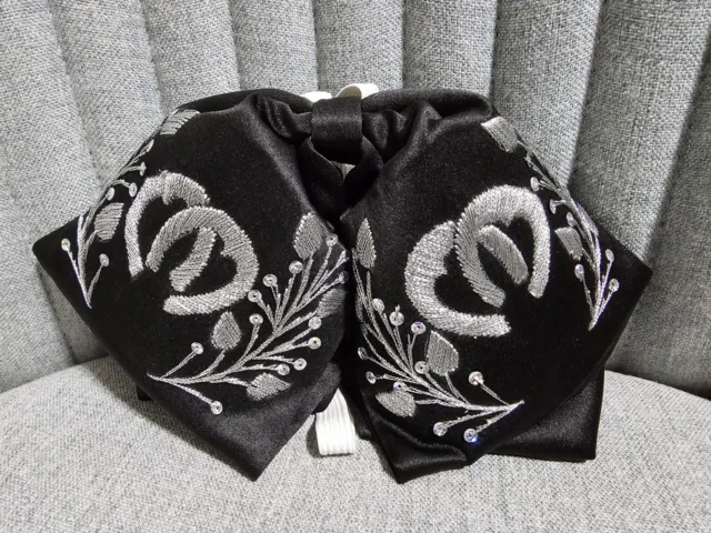 Mexican Charro/Mariachi Bow Tie,  Moño  Charro/Mariachi Hand Embroidered