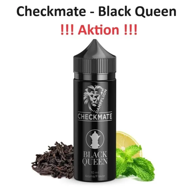 Checkmate -Black Queen 10ml Aroma E-Zigarette  E-Liquid Dampflion Aroma