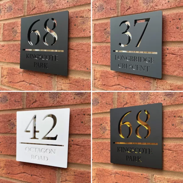 House Number Plaques Door Sign Plaque House Numbers Laser Cut House Signs Plate