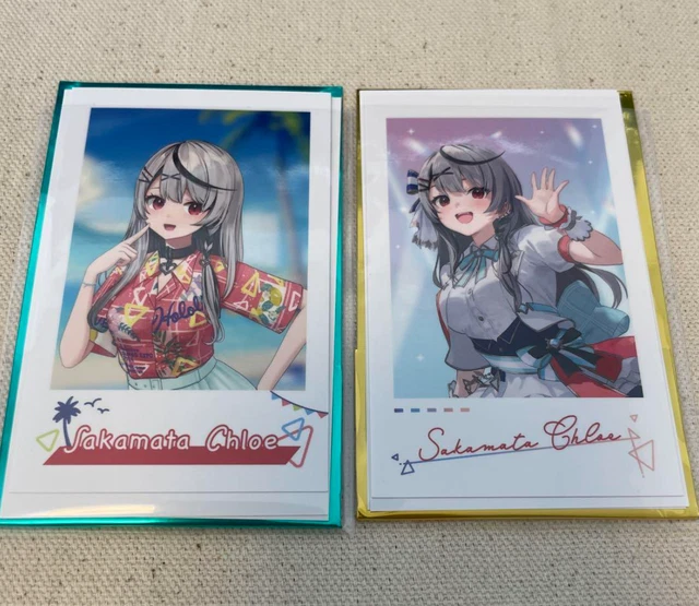 HOLOLIVE SUPER EXPO 2024 Limited Sakamata Chloe Instax Style Card Set