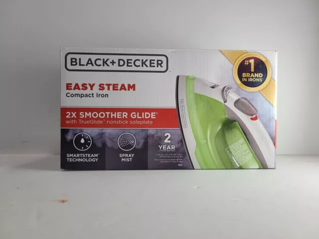 BLACK & DECKER Easy Steam Iron (Green/White) Model # D340 $12.57 - PicClick