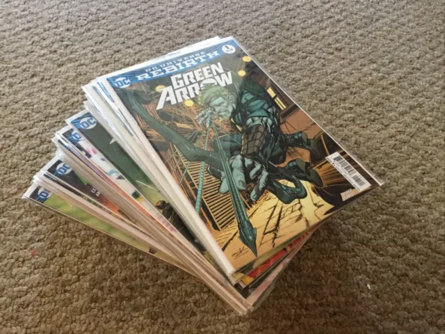HUGE Green Arrow Comic Book Lot 1-31 With Variant Covers DC Universe Rebirth