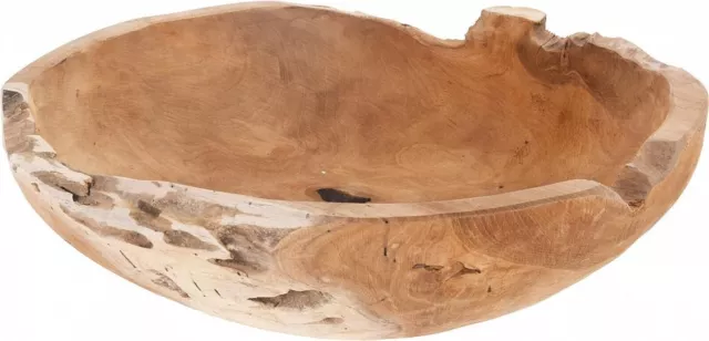 Schale Dekoschale Teakholz Wurzelholzschale Natur Ø 36-40cm Braun J430