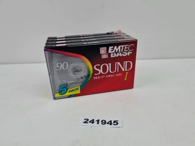 BASF EMTEC Sound Quality Ferric Tape 1 5er Pack 90 Minuten #241945