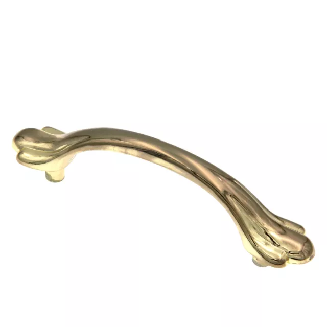 P539-PB Polished Brass 3"cc Arch Cabinet Handle Pulls Belwith Hickory Newport