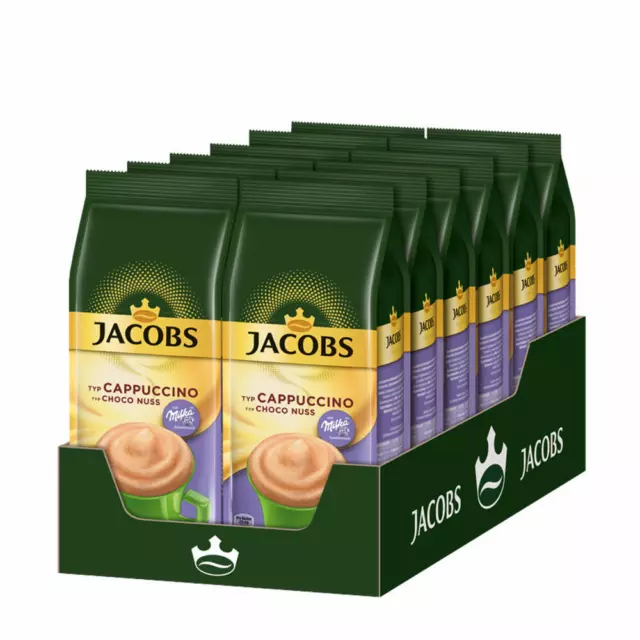 JACOBS Momente Choco Cappuccino Nuss, mit Schokonote Nachfüllbeutel, 12x500g