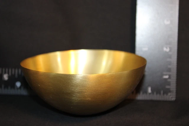 Brass Snack Bowl - The Collective - Hand Made in India - 4" wide and 1 1/2" tall