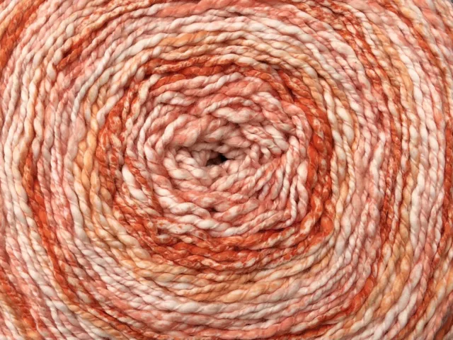 Caron Cotton Ripple Cakes Dk Knitting Crochet Yarn 2X240g.-Copper Rose#s14