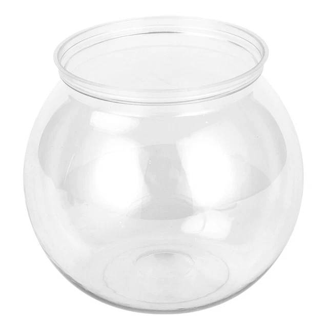 Plastic Fish Tank Office Desktop Aquarium Bowl Round 20 Gallon