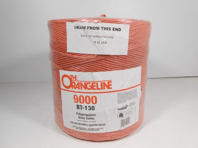 The Orangeline Baler Twine Orange 9000Ft BT-130 Hi Visibility Polypropylene