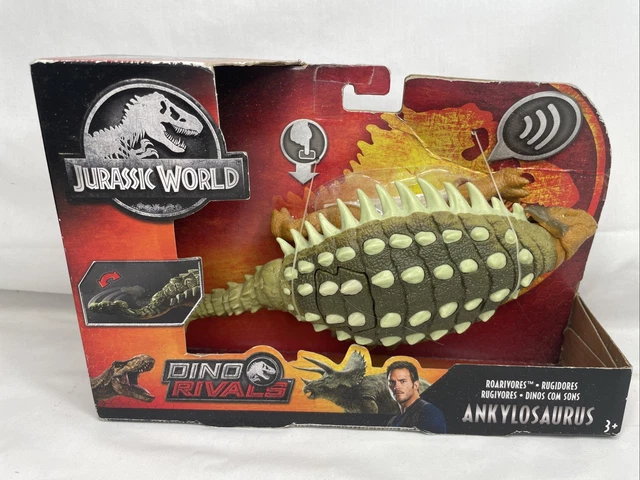 JURASSIC WORLD DINO Rivals Roarivores Ankylosaurus Dinosaur Action ...