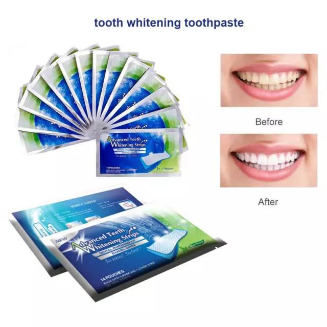 28 Professional Advanced Teeth Whitening Strips Tooth Bleaching Whiten Strip NEW