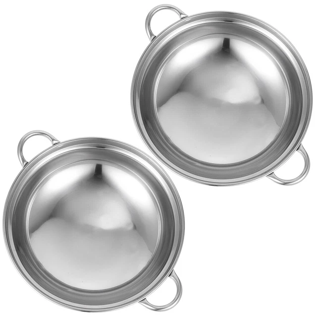 2 Pcs Topf Kleine Kochtöpfe Tiefe Bratpfanne Soßenschüssel Arbeit Individuell