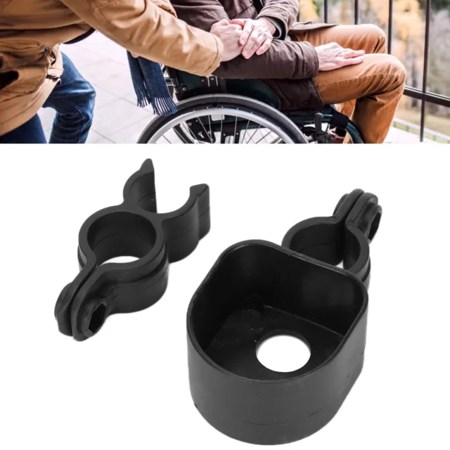 2 PIEZAS Soporte de muletas para bastón para sillas de ruedas y rodillos Reino Unido