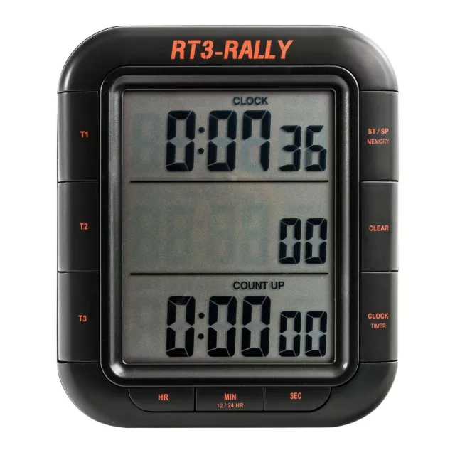 PitKing Products Rally Beifahrer Dreifachrundentimer - Chronometer/Countdown-Uhr 3